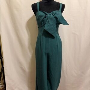 Lily Pulitzer Teal Bow Jumpsuit Size 4 - Worn 2x